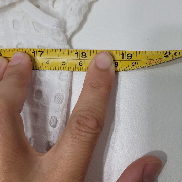 Buddy Love Women's White Cotton Blend Off Shoulder Summer Playsuit Romper Size S - Picture 9 of 10